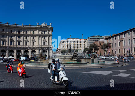 Italien Rom Piazza della Repubblica Stockfoto