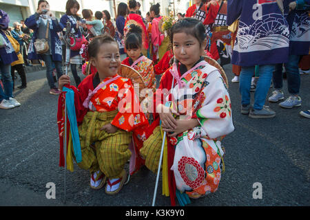 Japan, Saitama Provinz, Stadt, Hanno Hanno Festival Stockfoto