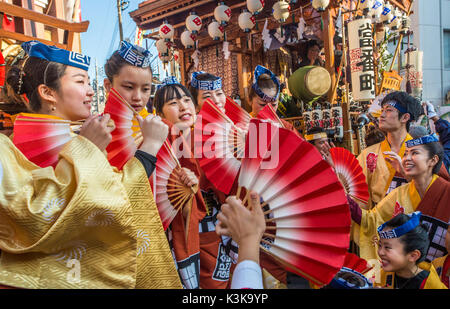 Japan, Saitama Provinz, Stadt, Hanno Hanno Festival Stockfoto