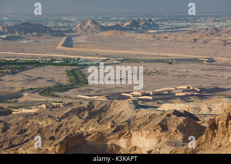 Emirate, Al Ain, Jabel Hafeet, Al Ain's Mountain, 1240 Meter hoch, Bergblick Stockfoto