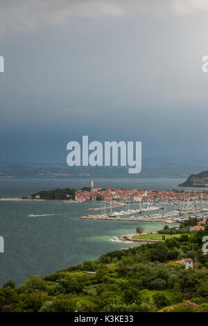 Izola (Isola) ist die zweitgrößte Stadt an der slowenischen Küste. Stockfoto