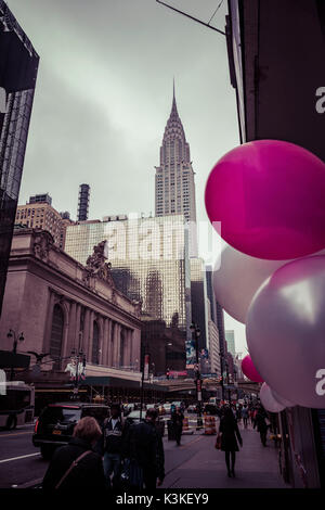 Ballons und der Grand Central Station und Terminal, Manhatten, New York, USA Stockfoto