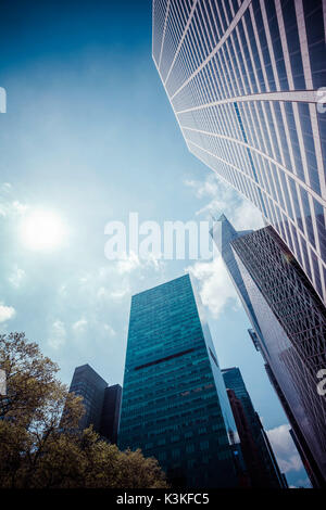 W.R.Grace Gebäude und Wolkenkratzer, Streetview, Manhatten, New York, USA Stockfoto