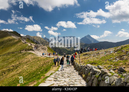 Europa, Polen, Woiwodschaft Kleinpolen, Kasprowy Wierch - Kasper Peak/Tatra/Nationalpark Tatra Stockfoto