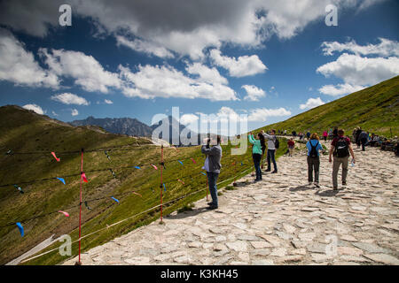 Europa, Polen, Woiwodschaft Kleinpolen, Kasprowy Wierch - Kasper Peak/Tatra/Nationalpark Tatra Stockfoto