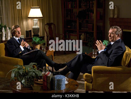 FROST/NIXON MICHAEL SHEEN als David Frost, FRANK LANGELLA als Präsident Richard Nixon Datum: 2008 Stockfoto