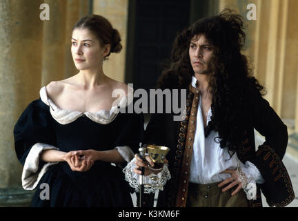 Die LIBERTINE ROSAMUND PIKE, Johnny Depp als John Wilmot, zweite Earl of Rochester Datum: 2004 Stockfoto