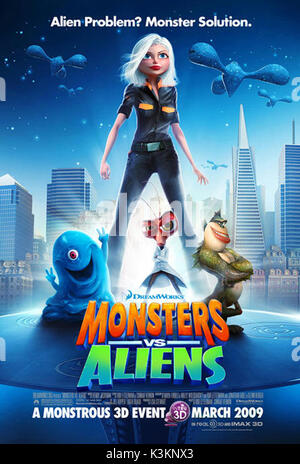 Monster vs Aliens Reese Witherspoon stimmen Ginormica Datum: 2009 Stockfoto