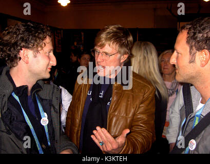 Das schwarze Gold der Regisseur und Produzent Nick Francis, Robert Redford, Regisseur und Produzent MARC FRANCIS auf dem Sundance Film Festival Datum: 2006 Stockfoto