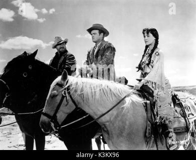 TOMAHAWK aka SCHLACHT VON POWDER RIVER JACK OAKIE, VAN HEFLIN, Susan Cabot Datum: 1951 Stockfoto