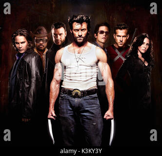 X-Men Origins: Wolverine Gambit (Taylor Kitsch), Will.i.am (John WRAITH), Liev Schreiber (sabretooth), Hugh Jackman (Wolverine), Tim Pocock (Cyclops), Ryan Reynolds (Wade Wilson), Lynn Collins (SILVERFOX) Datum: 2009 Stockfoto