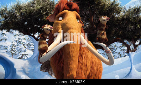 ICE AGE: DAWN DER DINOSAURIER aka ICE AGE 3 Seann William Scott als Crash, Queen Latifah stimmen Ellie, JOSH PECK als Eddie Datum: 2009 Stockfoto