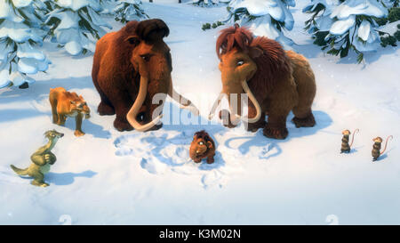 ICE AGE: DAWN DER DINOSAURIER aka ICE AGE 3 John LEGUIZAMO stimmen Sid, Denis Leary stimmen Diego, Ray Romano stimmen Manny, Pfirsiche, Queen Latifah stimmen Ellie, SEAN WILLIAM SCOTT stimmen Crash, JOSH PECK stimmen Eddie Datum: 2009 Stockfoto