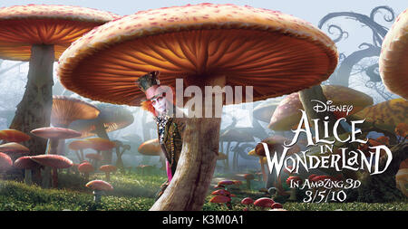 ALICE IM WUNDERLAND Johnny Depp als Mad Hatter Datum: 2010 Stockfoto