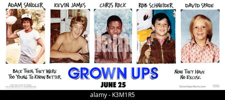 Erwachsene ADAM SANDLER, Kevin James, Chris Rock, Rob Schneider, David Spade Datum: 2010 Stockfoto