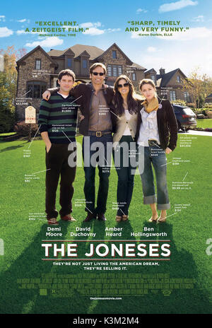 Die joneses BEN HOLLINGSWORTH, David Duchovny, Demi Moore, Amber Heard Datum: 2009 Stockfoto