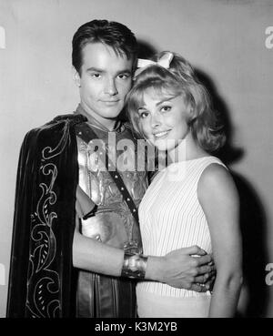 SHARON TATE, PHILLIPPE FORQUET [WEM WAR SIE DANN AKTIVIERT] Während er gedreht wurde "NEHMEN SIE'S MINE' 1963 Stockfoto