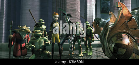 TMNT [USA 2007] Splinter, Michelangelo, Donatello, April O'Neil und Casey Jones, Raphael, Leonardo und Max Winter TMNT Datum: 2007 Stockfoto