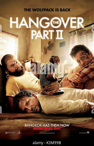 Der KATER TEIL II Zach Galifianakis, Bradley Cooper, ED HELMS Datum: 2011 Stockfoto