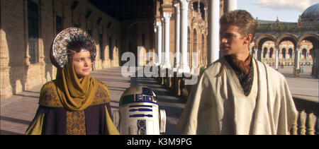 STAR WARS: Episode II - Angriff der Klonkrieger NATALIE PORTMAN, Hayden Christensen in Star Wars: Episode II - Angriff der Klonkrieger NATALIE PORTMAN, Hayden Christensen Datum: 2002 Stockfoto
