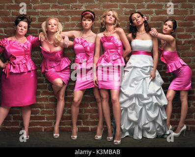 Brautjungfern [USA 2011] [L - R] MELISSA MCCARTHY, WENDI MCLENDON - COVEY, ELLIE KEMPER, Kristen Wiig, Maya Rudolph, ROSE BYRNE Datum: 2011 Stockfoto