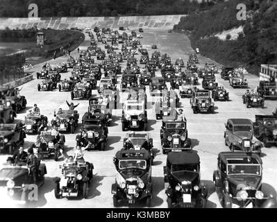 BROOKLANDS RENNSTRECKE als loc Stockfoto