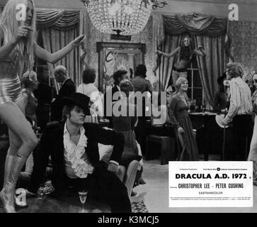 DRACULA A.D. 1972 [BR 1972] CHRISTOPHER NEAME [Links], STEPHANIE BEACHAM [Rechts] Datum: 1972 Stockfoto