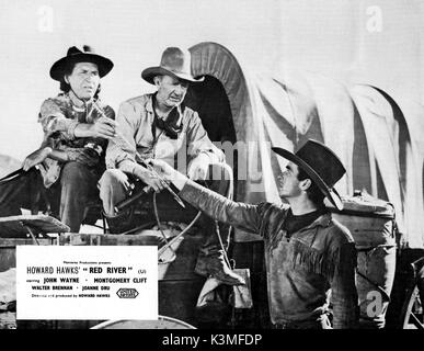 RED RIVER [USA 1948] CHIEF YOWLACHEE, WALTER BRENNAN, Montgomery Clift Datum: 1948 Stockfoto