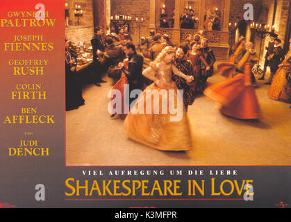 SHAKESPEARE IN LOVE [US/BR 1998] Joseph Fiennes, GWYNETH PALTROW, Colin Firth Datum: 1998 Stockfoto