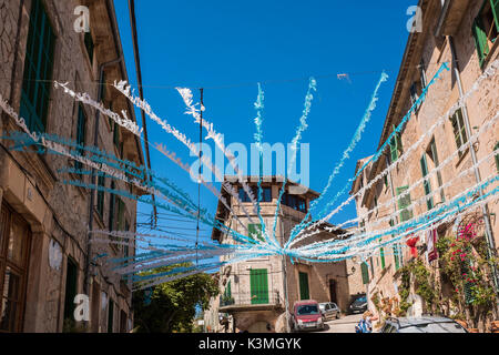 Valldemossa ist ein Dorf auf der Insel Mallorca, Balearen, Spanien. Stockfoto