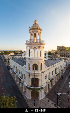 Colonial Zone (Ciudad Colonial), Santo Domingo, Dominikanische Republik. Koloniale Architektur. Stockfoto