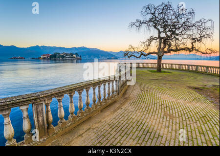 Isola Bella von Stresa See gesehen. Lago Maggiore, Italien Stockfoto