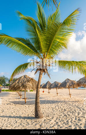 Bavaro Beach, Bavaro, Higuey, Punta Cana, Dominikanische Republik. Stockfoto