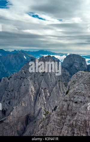 Pizzon, Monti del Sole, Dolomiten, Venetien, Italien. Die Monti del Sole Stockfoto