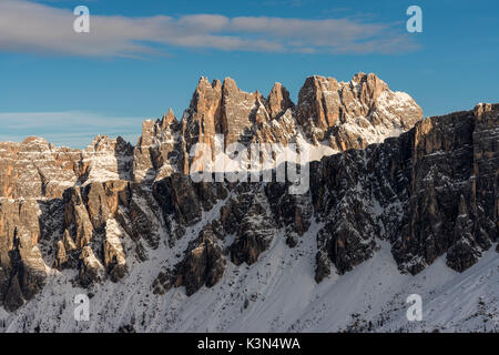 Passo Giau, Dolomiten, Venetien, Italien. Die Croda da Lago Stockfoto