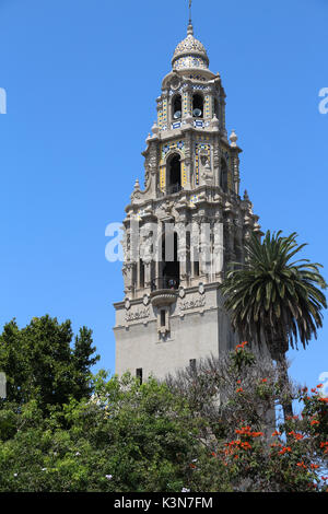 Die ikonischen Kalifornien Aufsatz im Balboa Park, San Diego, Kalifornien, wurde erst kürzlich für die Öffentlichkeit geöffnet, zum ersten Mal seit 80 Jahren, tolle Aussicht, Platz. Stockfoto