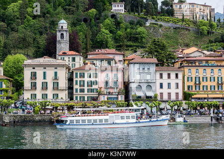 Blick auf Bellagio, Comer See, Lombardei, Italien. Stockfoto