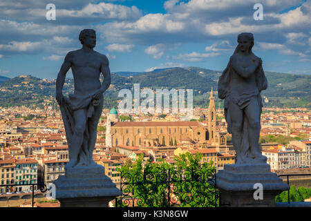 Bardini-garten in Florenz, Toskana, Italien, Europa Stockfoto