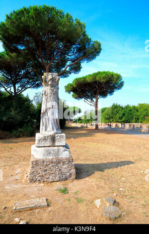 Archäologische Gebiet von Ostia Antica, Roma, Latium Italien Stockfoto