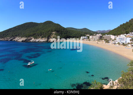 Cala de Sant Vicent Ibiza Spanien, Eivissa Stockfoto