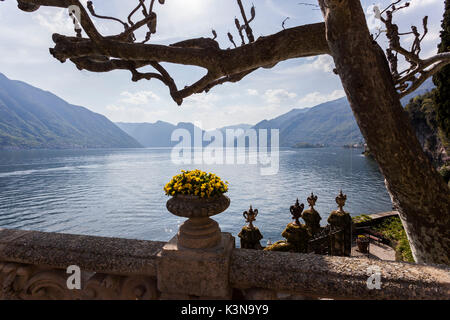 Italien, Lombardei, Comer See-Bezirk. Comer See, Villa del Balbianello Stockfoto