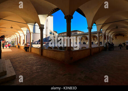 Kloster des Hl. Franziskus Basilic, Assisi, Perugia, Umbrien, Italien Stockfoto