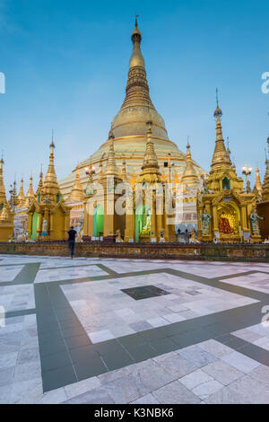 Yangon, Myanmar (Birma). Shwedagon Pagode Stockfoto