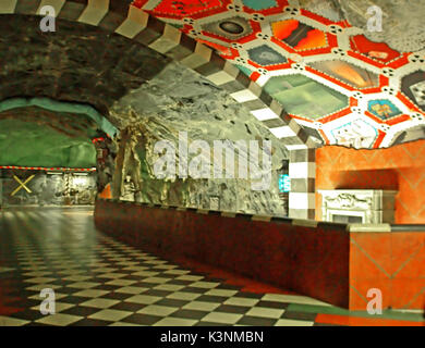 STOCKHOLM, Schweden, 01. Oktober 2006: Kungstradgarden Station der Stockholmer U-Bahn, im Stadtteil Norrmalm entfernt Stockfoto