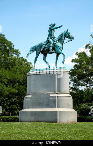 Major General Nathanael Greene Reiterstandbild, Stanton Square, Washington DC Stockfoto