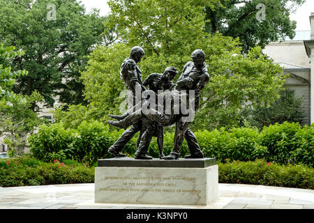 Das amerikanische rote Kreuz Memorial, das Amerikanische Rote Kreuz Zentrale, D Street, Washington DC Stockfoto