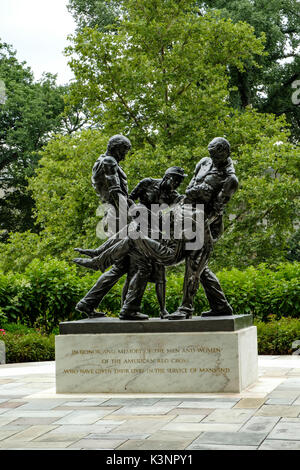 Das amerikanische rote Kreuz Memorial, das Amerikanische Rote Kreuz Zentrale, D Street, Washington DC Stockfoto