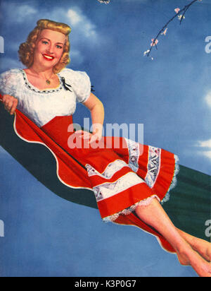 BETTY GRABLE [1916 - 1973] amerikanische Schauspielerin, Sängerin Datum: 1973 Stockfoto