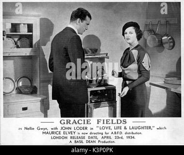 Liebe, Leben und Lachen [BR 1934] John LODER, GRACIE FIELDS Datum: 1934 Stockfoto