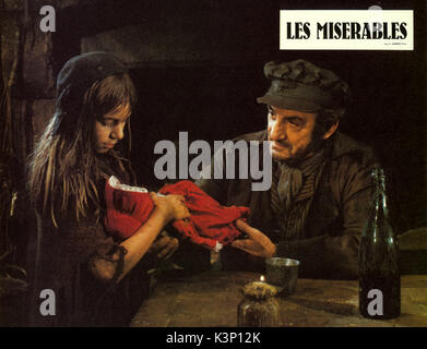 LES MISERABLES [FR/W GER 1982] VALENTINE BORDELET als junge Cosette, Lino Ventura als Jean Valjean Datum: 1982 Stockfoto